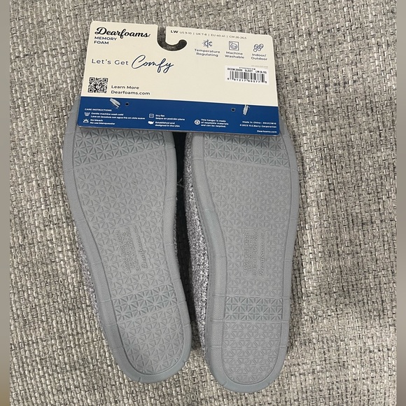 Women’s Dearfoams slippers brand new size 9-10 wide width - Picture 2 of 3